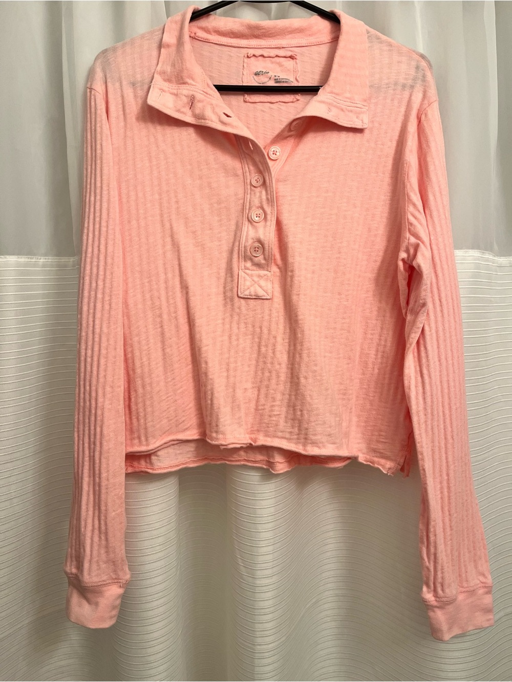 Aerie Shadow Stripe Henley Shirt